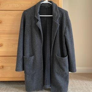 Zara Grey Coat Cardigan